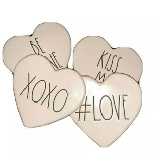 Rae Dunn valentines coasters